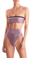 This bikini set with come with strapless top and high-cut legs to create the illusion of a longer, leaner silhouette