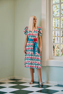 Flore V-Neck Midi Dress