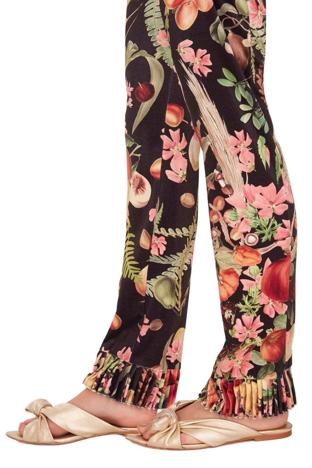 Fruits Exotiques High-Waisted Pants With Frills Detail