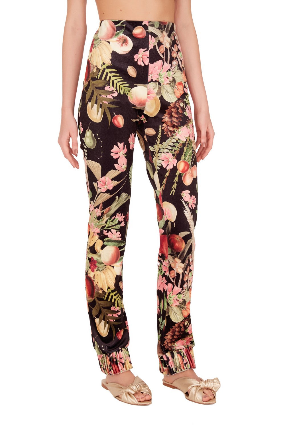 Fruits Exotiques High-Waisted Pants With Frills Front