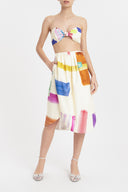 Illusion Strapless Top With Skirt