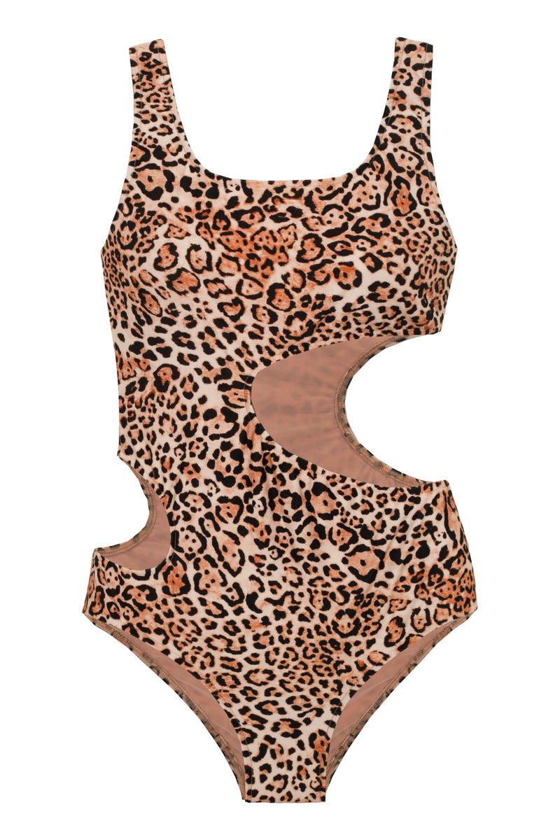 Leopard Cut-Out Swimsuit