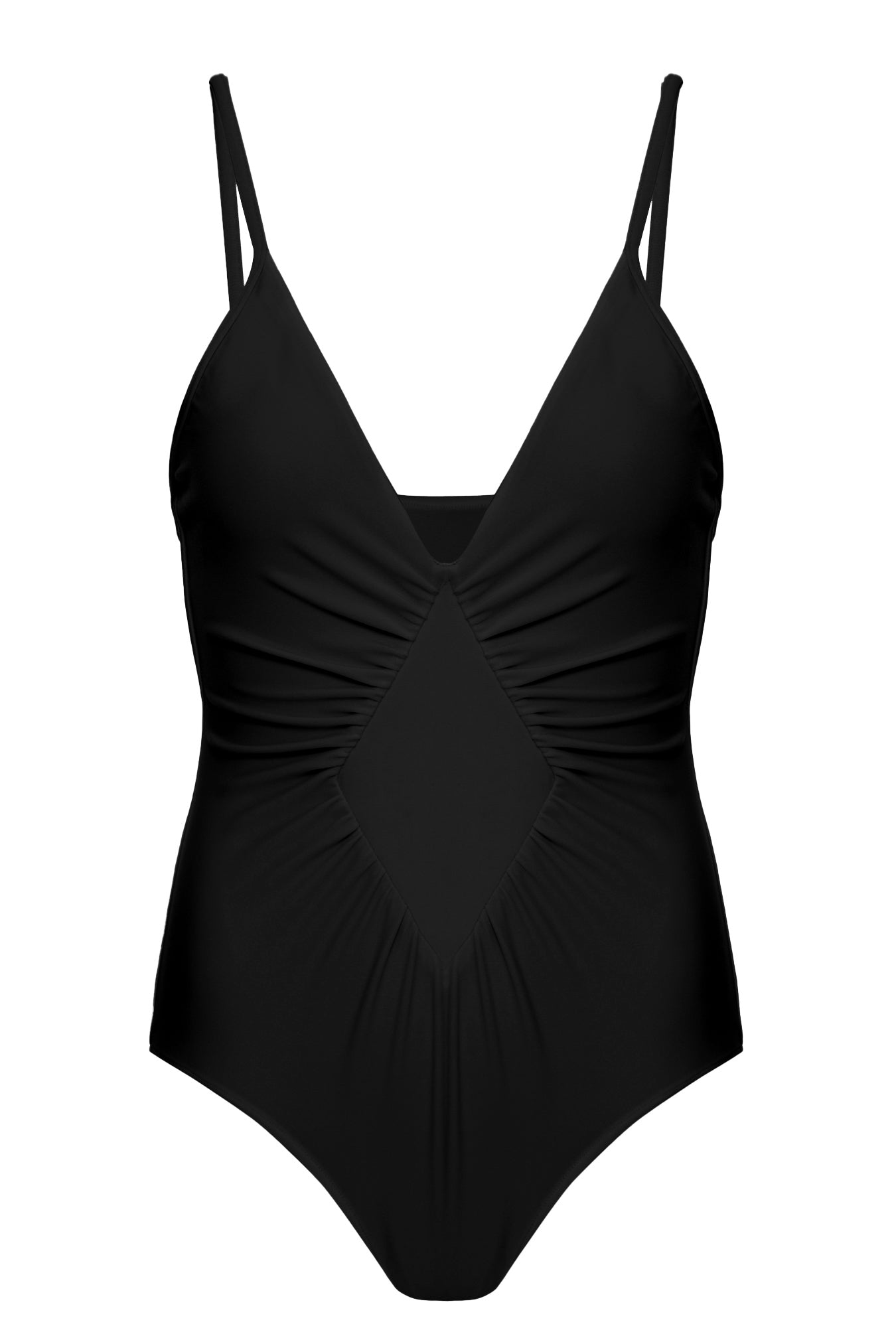 Solid Frilled Swimsuit