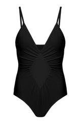 Solid Frilled Swimsuit