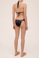Marine Pois Long Triangle Bikini