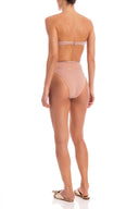 Martini Bandeau High Leg Bikini Back