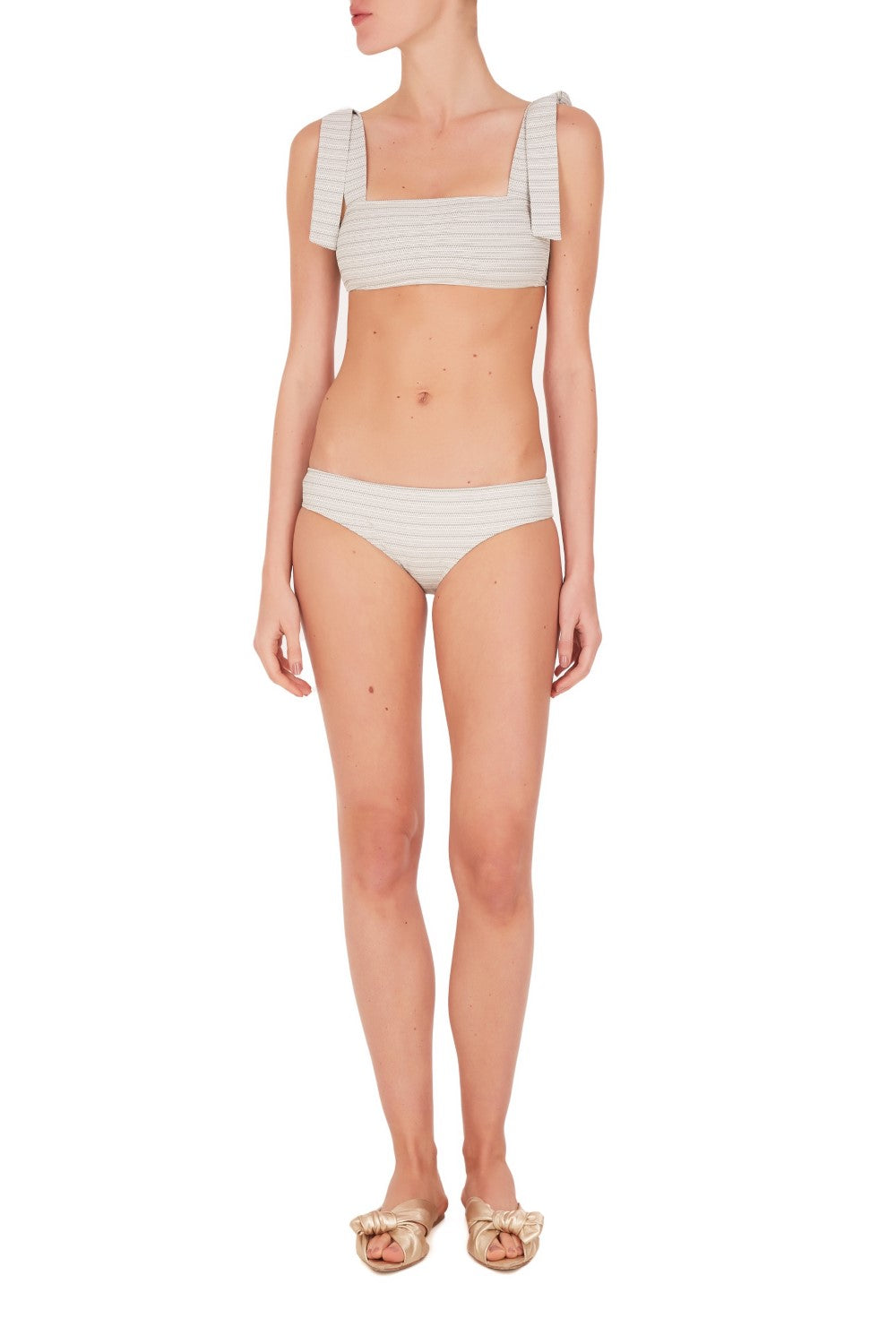 Masque Off White Bikini with Straps Front