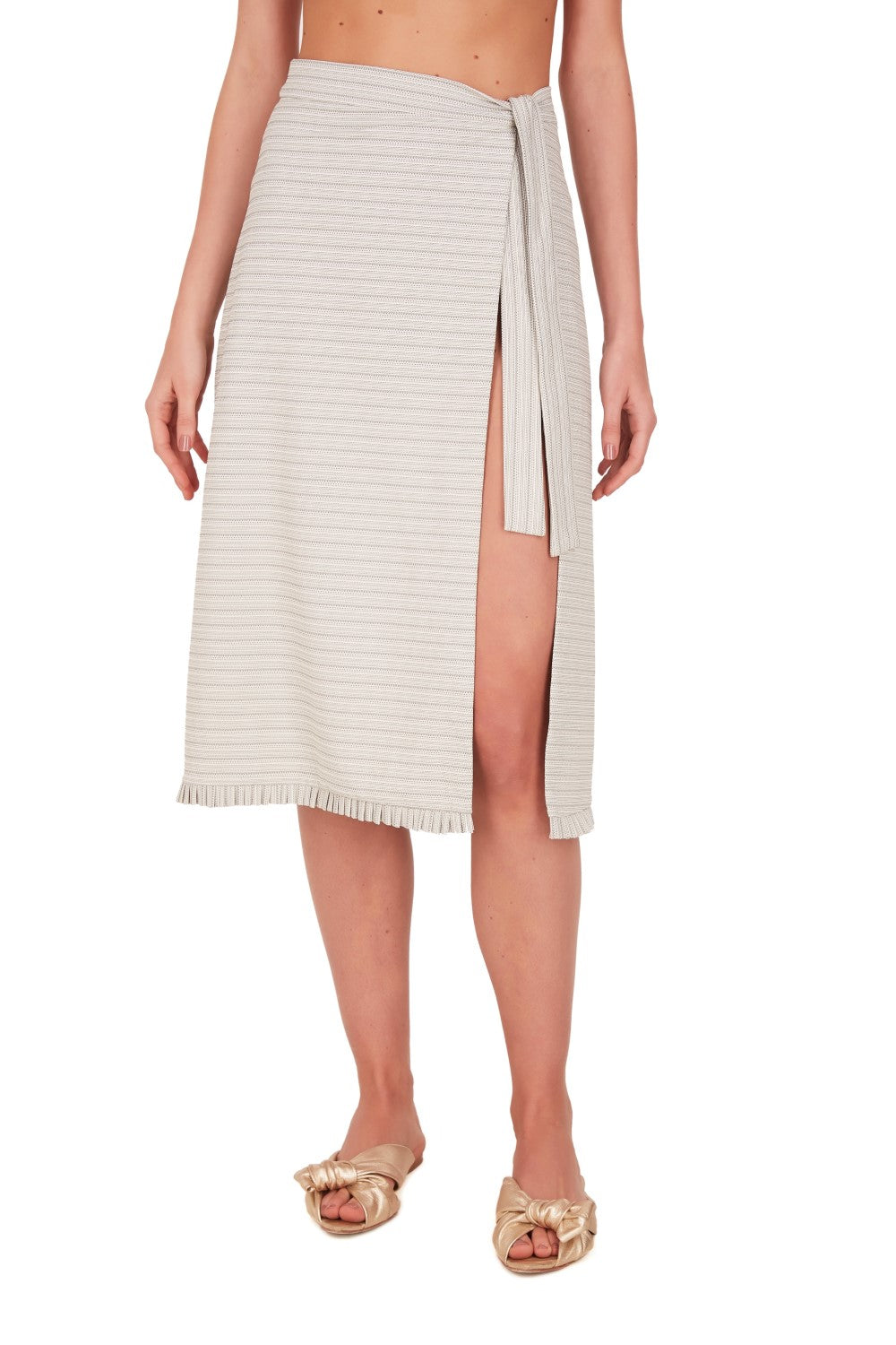 Masque Off White Pareo Skirt Front 2