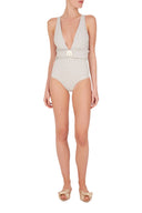 Masque V-Neck Swimsuit Front