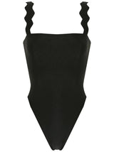 Moves Black High-Leg Swimsuit with Straps Product