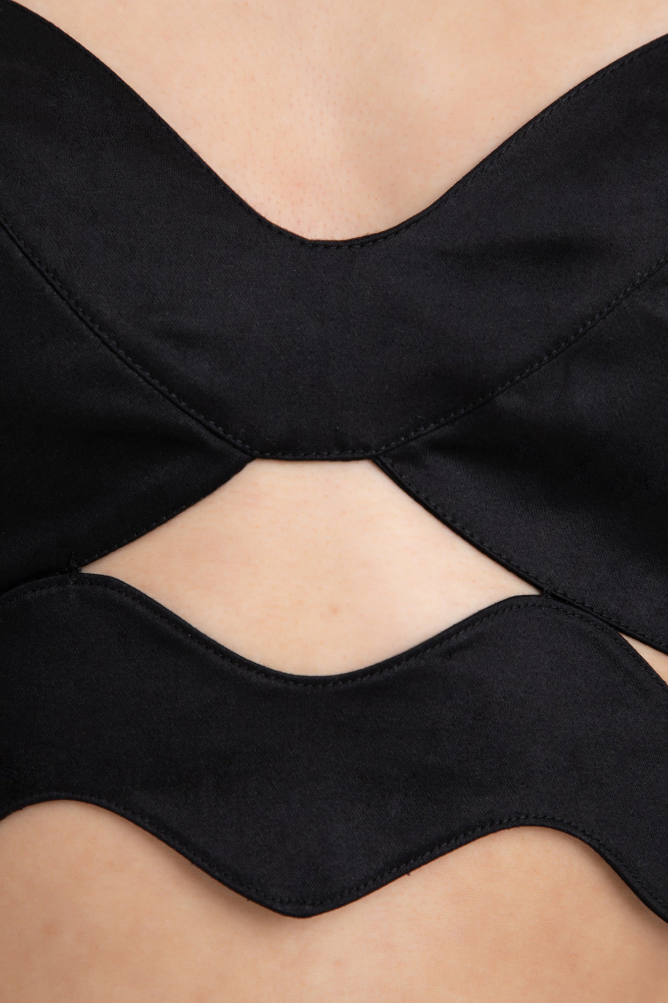 Moves Black Strapless Top Detail 2