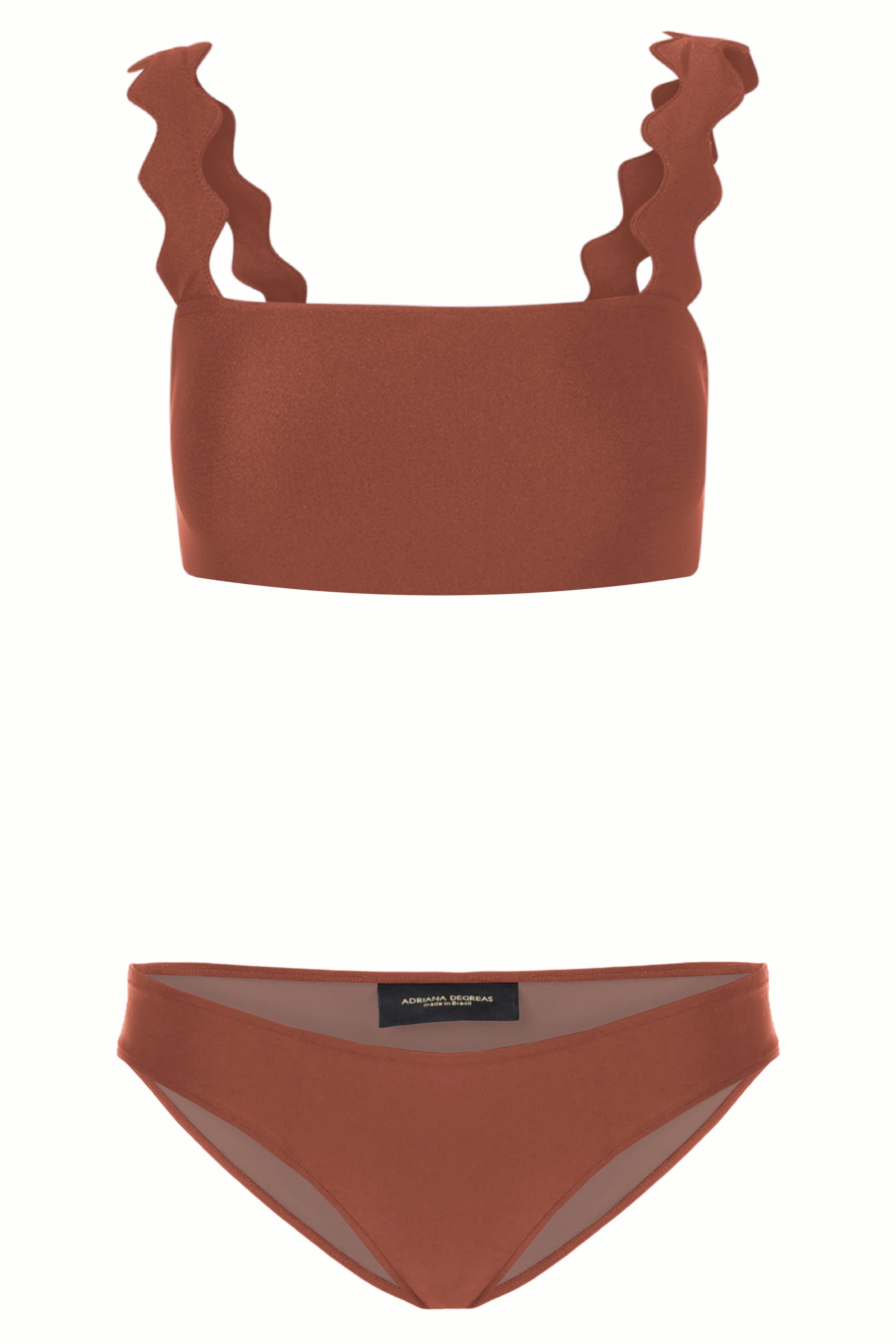 Moves Brown Cropped Bikini With Straps Product