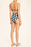 Pois Compose High-Waisted Bikini Back