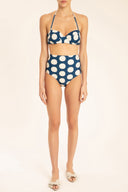 Pois Compose High-Waisted Bikini Front