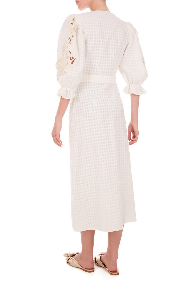 This robe was made to be worn on an exotic getaway, but will look equally elegant in the city