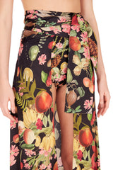 Fruits Exotiques Long Skirt With Frills