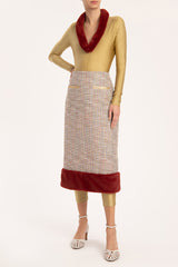 Tweed Midi Skirt