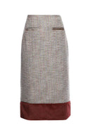 Tweed Midi Skirt