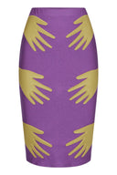 Hands Midi Skirt