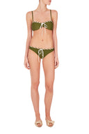 Safari Solid Bikini With Straps Front