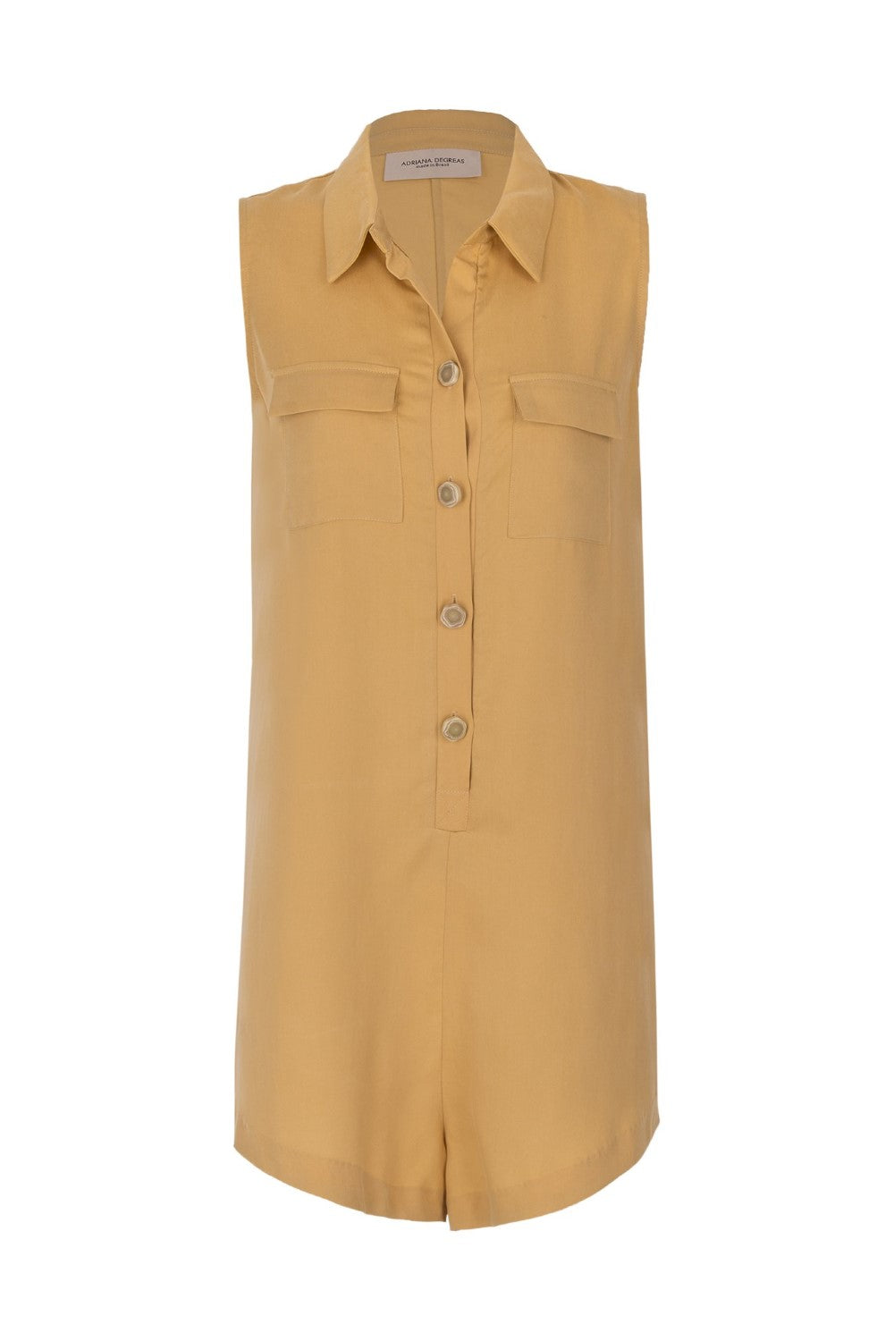 Safari Solid Playsuit with Pockets Product