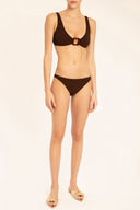 Seersucker Bikini With Hoop Front