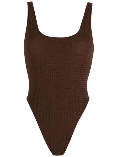 Seersucker Swimsuit With Straps Product