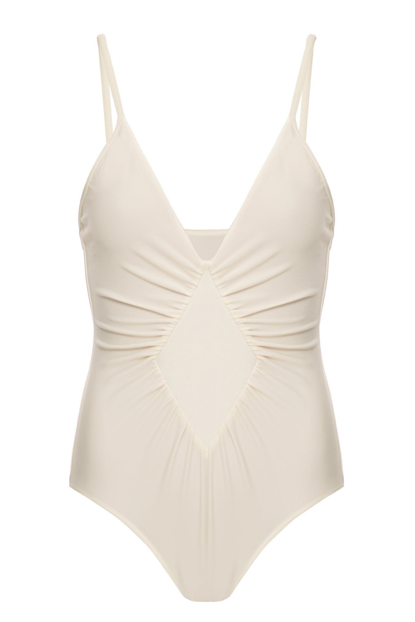 Solid Frilled Swimsuit Product