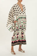 Twisted Flower V-neck Jumpsuit Side