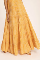 Tortoise Long Dress With Straps