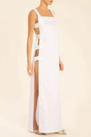 Solid Long Dress With Open Sides