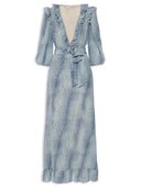Stone Long Dress With Bow