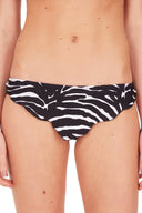 This vintage style bandeau bikini set comes with a skinny halterneck strap and a charming front skirt with ruffles