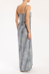 Stone Long Dress With Straps
