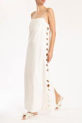 Bubble Long Dress With Straps