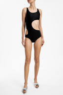 Solid Cut-Out Swimsuit