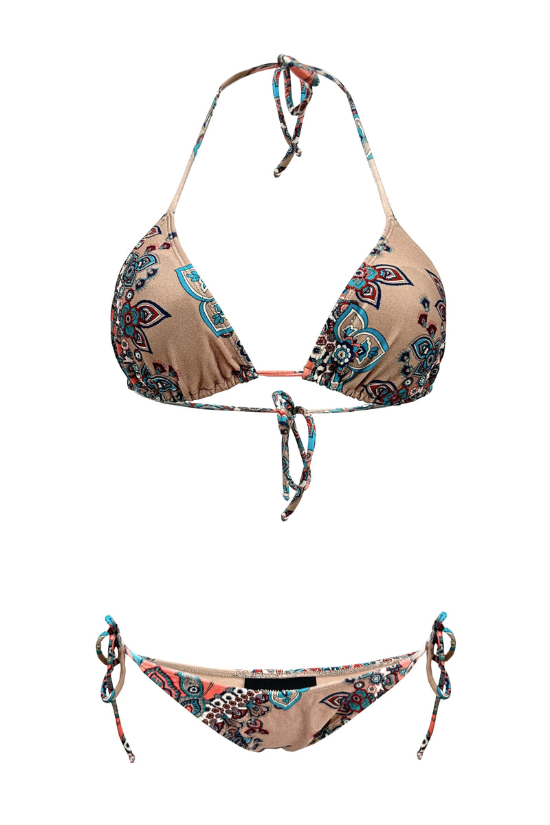Gypsy Print Triangle Bikini