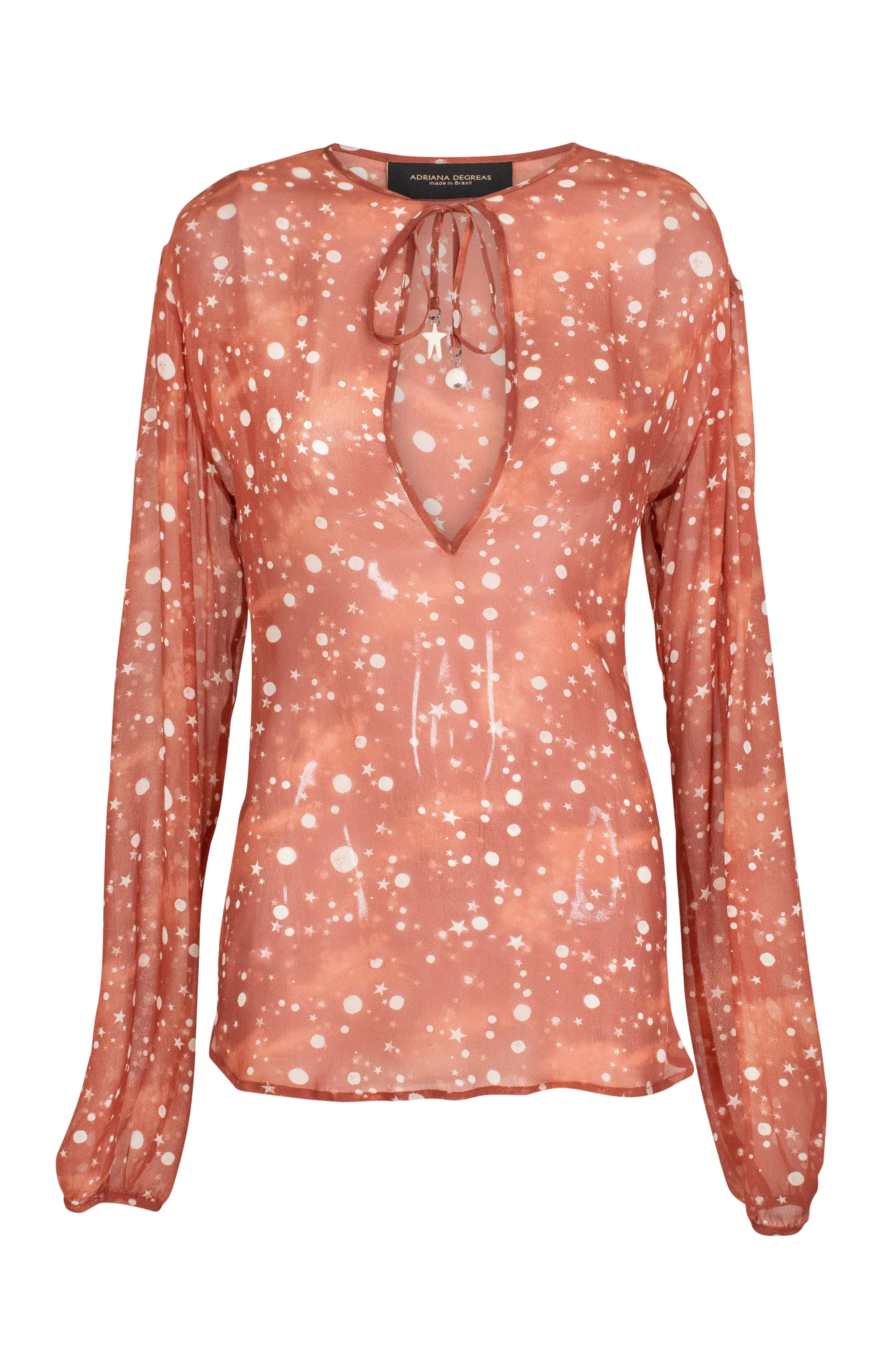 Constellation Blouse With Tie